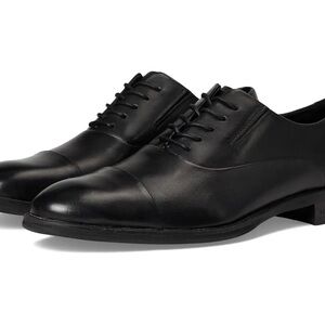 Kenneth Cole Tully Cap Toe Black Leather Men's Oxford Shoe